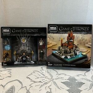 Mega Construx Black Series Game Of Thrones Iron Throne & Red Keep Building Set